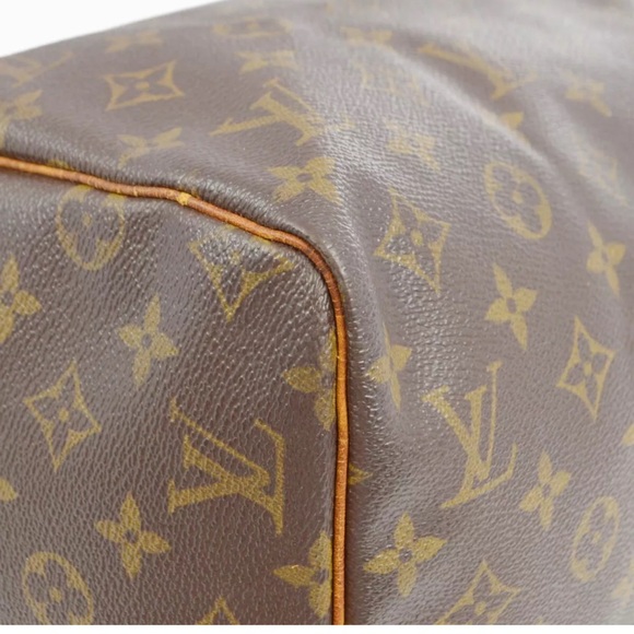 AUTH LOUIS VUITTON SPEEDY 30 HANDBAG PURSE MONOGRAM CANVAS - Picture 4 of 10